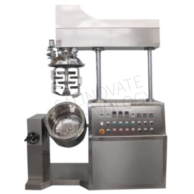 Vacuum Emulsifying Mixer with Heating Cooling Jacket Cosmetic Cream Making