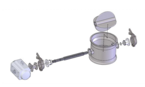 showing the pneumatic control feeding valve